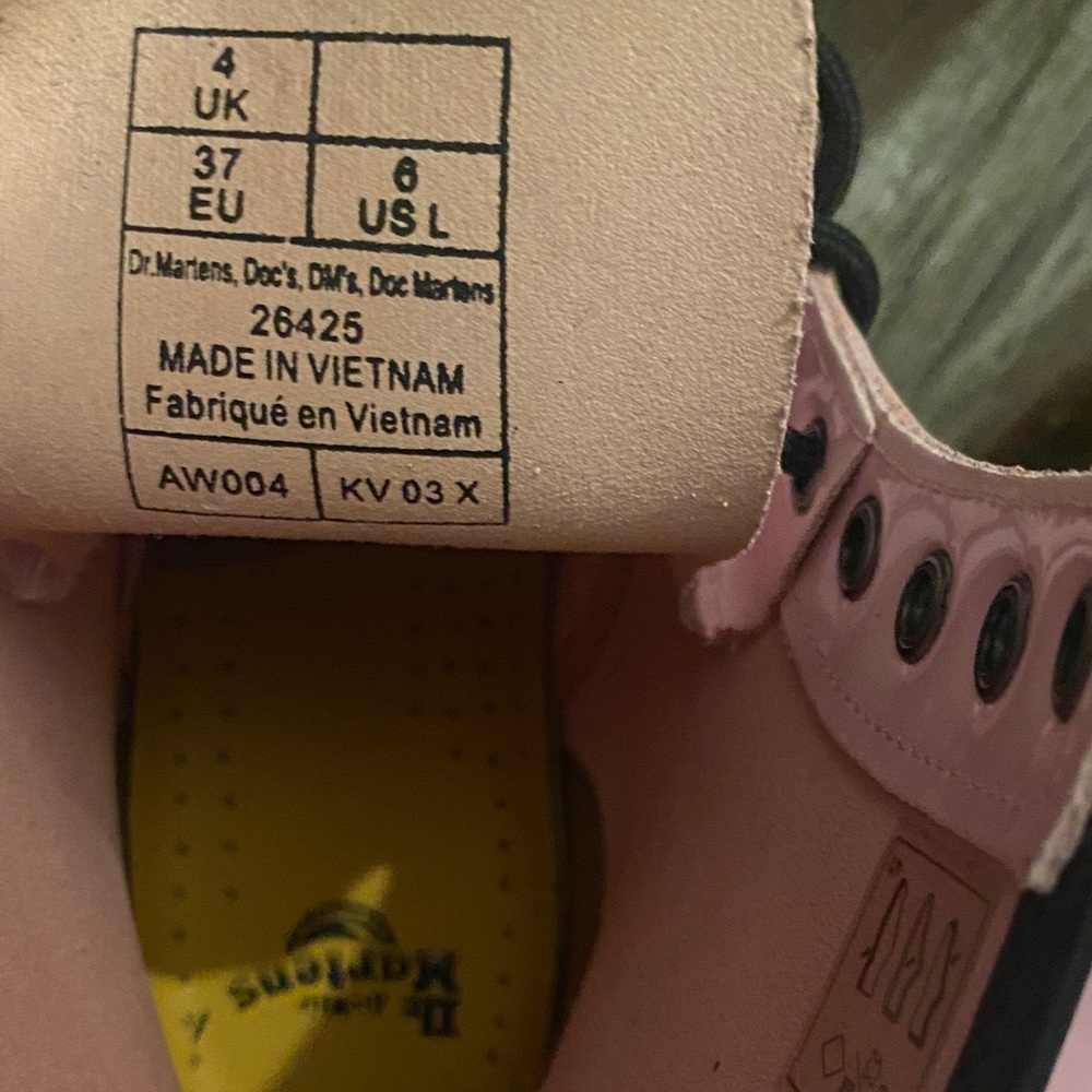 Dr. Martens Kids Light Pink Boots - Picture 3 of 3